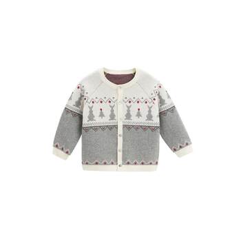 Whitewheat autumn and winter christmas bunny knitted sweater Whitewheat autumn and winter christmas bunny knitted sweater