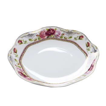 Longmeige 10-inch luxury soup tray porcelain tableware