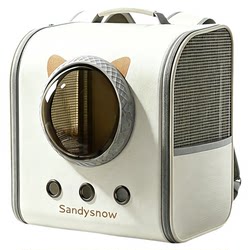 Cat Carrier Space Capsule Backpack Large Capacity Pet Backpack School Bag Portable Travel Cat and Dog Anti-Stress Cat Cage