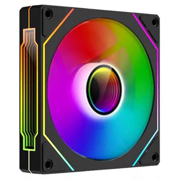 Prism 4Th Generation Pro Chassis Fan Water-Cooled 12cm Forward and Reverse Argb Lighting Pwm Intelligent Temperature Control Noise Reduction Fan