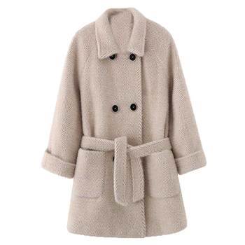2025 autumn and winter new thick mink fleece coat
