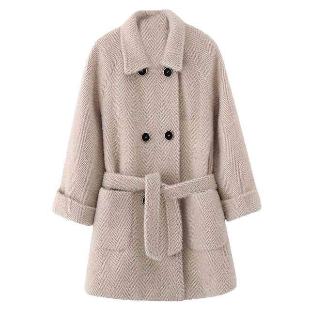 2025 autumn and winter new thick mink fleece coat