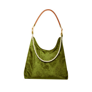 故宫淘宝｜花间玉兔丝绒包单肩包手提包博物馆文创新中式生日礼物