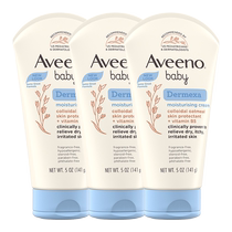 (Self-operated) Aveeno Aveeno Baby Multi-effect Moisturizing Cream 141g*3 Face Cream Moisturizing Milk Newborn