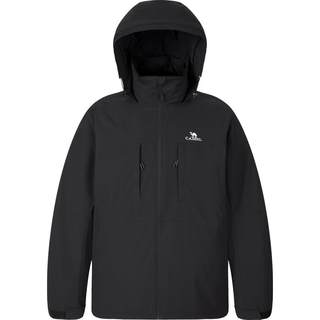 骆驼男装三合一羽绒服男冬季加厚羽绒内胆短款户外防泼水登山外套