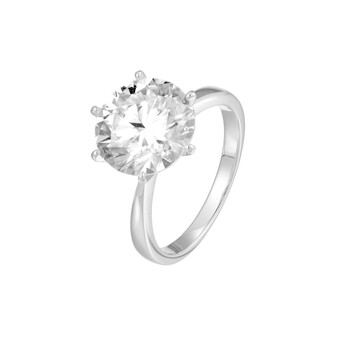 Ahchoo quiet luxury super s simple diamond 5 carat moissanite ring premium s925 silver ring for women gift