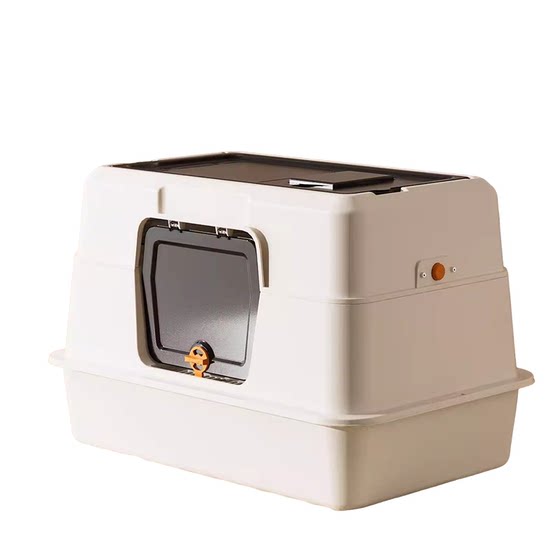Extra large fully enclosed cat litter box, anti-splash and anti-odor