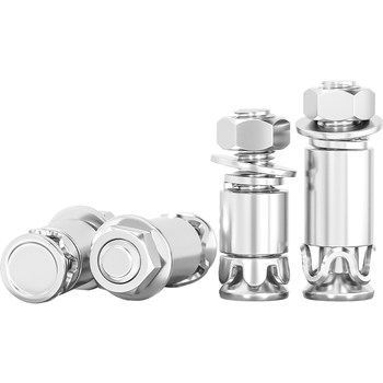 Dangling back bolt curtain wall expansion