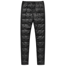 Pantalon en duvet Flying in the Snow pour hommes et femmes dâge moyen et âgé confortable élastique et chaud pantalon intérieur en coton épais épais pour lautomne et lhiver