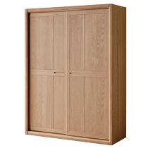 Quanyou Home Modern Simple Solid Wood Wardrobe Home Bedroom Sliding Door Storage Wardrobe DW8026