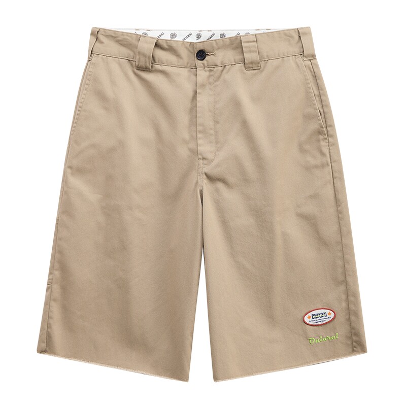 Oniwash 24 spring and summer four seasons painted and labeled trousers-style workwear men's casual shorts 24B0542