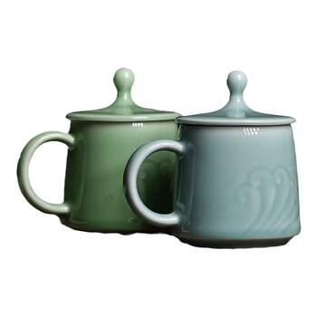 Landscape cup celadon cup ສາມາດປັບແຕ່ງໄດ້ແລະຂາຍໂດຍກົງຈາກໂຮງງານ