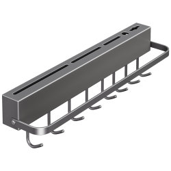 Kitchen 304 Stainless Steel Knife Holder, No-Drill Multifunctional Storage Rack, Wall-Mounted Hook for Spatulas and Spoons