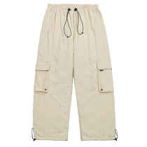 E980E2 winter American outdoor mountaineering ski down pants mens windproof and waterproof assault paratrooper functional overalls