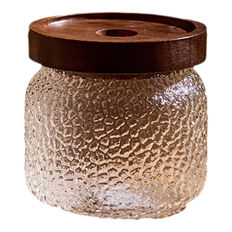 High borosilicate glass sealed nut tea sugar jar