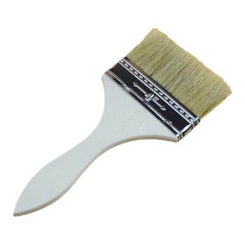 Pig bristle thin plate paint brush with high temperature resistance and non-shedding