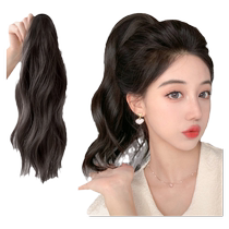 Full real hair ponytail wig for women with high ponytail Internet celebrity curly hair short ponytail real hair natural fluffy long hair braids