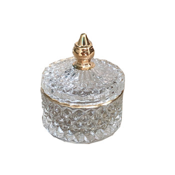 Ins transparent glass green butterfly jar european style
