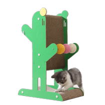 Cactus cat scratching board vertical claw grinder corrugated paper wear-resistant scratch-resistant inner core replaceable toy cat supplies