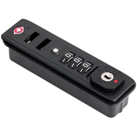 S052#拉杆箱行李箱锁配件密码锁皮箱旅行箱拉链锁XFGTSA007海关锁