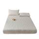 MUJI colored woven and wash cotton all-inclusive bed cover single piece