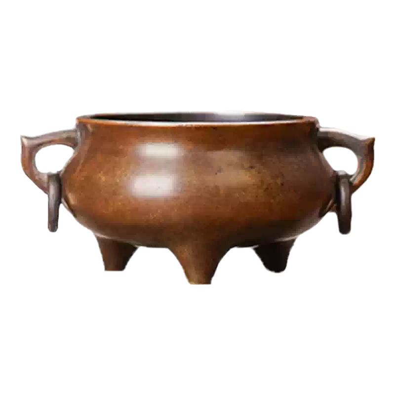 仿清代大明宣德年制香炉铜制压经香炉明清风格香薰炉-Taobao-Tmall