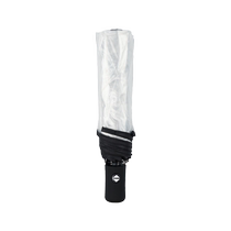 Transparent umbrella Internet celebrity photo large automatic foldable umbrella male and female student long handle umbrella wind-resistant reinforcement 889