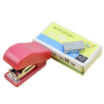 Cute mini stapler for primary school students, simple household convenient stapler machine, color manual stapler