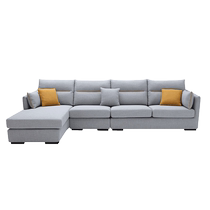 Quanyou Home Technology Fabric Sofa Simple Modern Large Living Room Concubine Seat Solid Wood Frame Sofa 102506