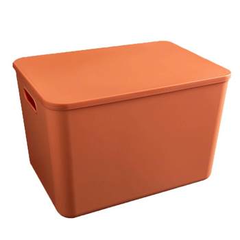 Hongrou plastic household debris simple storage box with cover