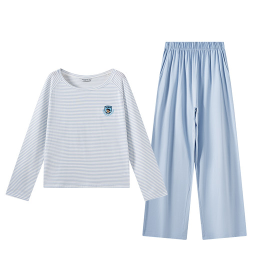 Pijamas de oso TeenieWeenie para mujer, novedad de 2025, conjunto de ropa informal para el hogar de manga larga modal para otoño e invierno