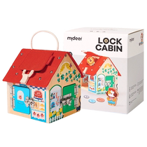 (Travailleur autonome) Mideer Mirafe Multifonction Unlock Lodge Gift Baby Early Teaching Puzzle Toy Hand House