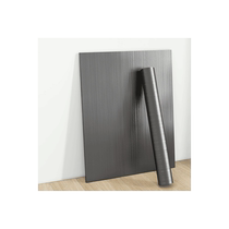 High-end stainless steel sticker self-adhesive elevator decorative film refrigerator door renovation silver gray brushed metal color changing film