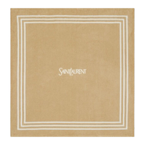 Right Bank Series] YSL Yves Saint Laurent Unisex Light Brown SAINT LAURENT Towel