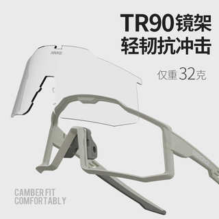 迪路仕变色骑行眼镜近视套镜日夜两用跑步专业自行车公路车护目镜