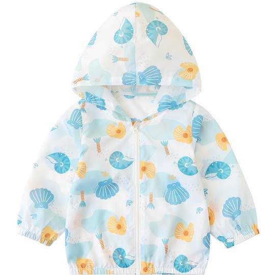 Tongtai children's sun protection clothing for men and women, summer ice silk thin baby clothing for outdoor UV protection