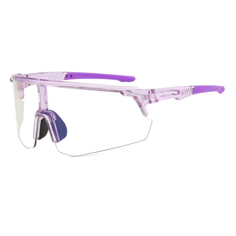 Outdoor sports day and night dual-use cycling large-frame color-changing sunglasses for men and women, wind-proof and sand-proof fashionable sun protection sunglasses