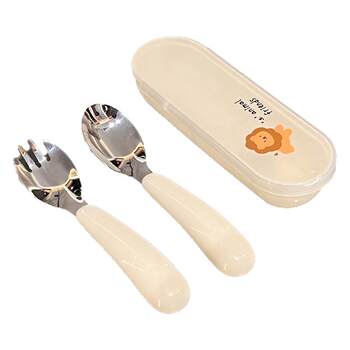 Bsd children's spoon fork fork set does not injure mouth