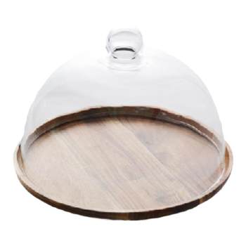 Mikaren japanese acacia wooden pastry pastry cake plate