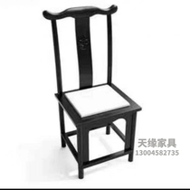 Hotel solid wood dining chair box hotel modern Chinese style chair restaurant chair soft package practical round table dining table and chairs customization