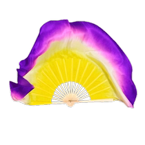 Shiba Huandie Fan Silk Gradient Peach and Plum Cup Childrens Classical Dance Performance Dance Special Dance Props Silk Fan