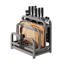 Benwang kitchen multifunctional knife rack storage rack 2024 new knife storage rack cutting board placement rack chopstick tube integrated