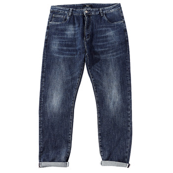 Autumn new style blue washed korean style trendy men's jeans