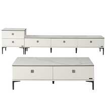 (Brand Flash Sale) Quanyou Home Modern Simple Living Room Home Small Apartment Coffee Table TV Cabinet DW1129