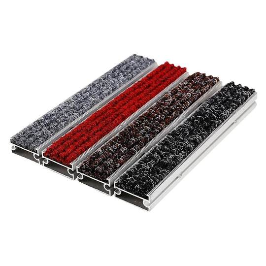 店铺商场酒店进门口下沉内嵌嵌入式地垫铝合金地毯商用防尘蹭脚垫