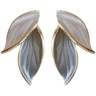 High-end design leaf earrings SRRMHYN