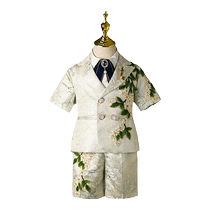 Boys suit trendy clothes 2024 new childrens dress model catwalk stage high-end piano performance clothes summer