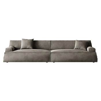 sofa minimalist Italian Damascus ອິນເຕີເນັດສະເຫຼີມສະຫຼອງ 2024 ເຕັກໂນໂລຊີ fabric matte ໃຫມ່ fabric sofa ຫ້ອງດໍາລົງຊີວິດ