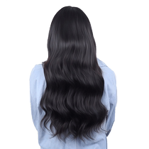 Wig piece large wave length curly hair-free hair Fat sheet Real Hair Flakes Light Thinly Thickened Hair Fluffy Three-Piece Hairpiece