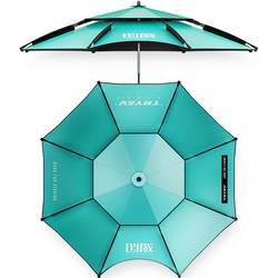 Chuangwei 낚시 우산 더블 레이어 대형 낚시 우산 두꺼운 검은 플라스틱 양산 우산 범용 접이식 강화 낚시 우산